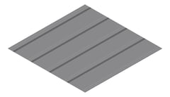 3D Presentation Image of Metal SheetCladding Lysaght KlipLok700Classic BasaltMatt