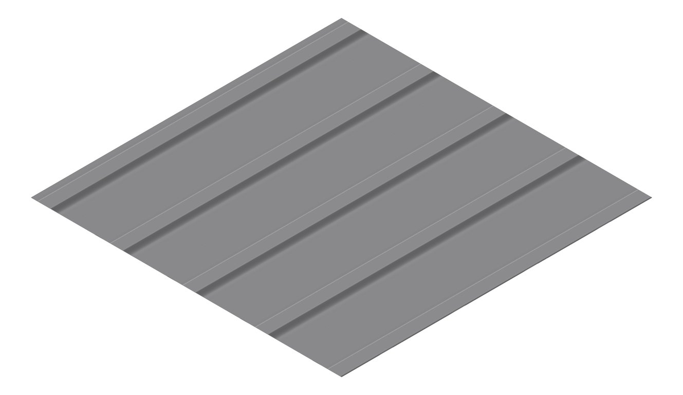 3D Presentation Image of Metal SheetCladding Lysaght KlipLok700Classic BasaltMatt