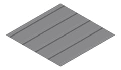 3D Presentation Image of Metal SheetCladding Lysaght KlipLok700Classic Basalt