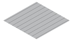 3D Presentation Image of Metal SheetCladding Lysaght KlipLok700Classic Bluegum