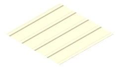 3D Presentation Image of Metal SheetCladding Lysaght KlipLok700Classic ClassicCream