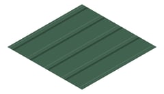 3D Presentation Image of Metal SheetCladding Lysaght KlipLok700Classic CottageGreen