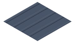 3D Presentation Image of Metal SheetCladding Lysaght KlipLok700Classic DeepOcean