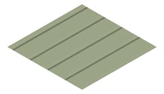 3D Presentation Image of Metal SheetCladding Lysaght KlipLok700Classic PaleEucalypt