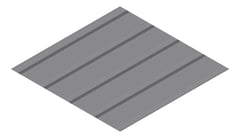 3D Presentation Image of Metal SheetCladding Lysaght KlipLok700HiStrength BasaltMatt