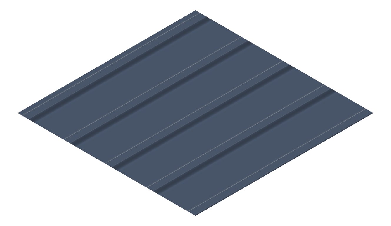 3D Presentation Image of Metal SheetCladding Lysaght KlipLok700HiStrength DeepOcean