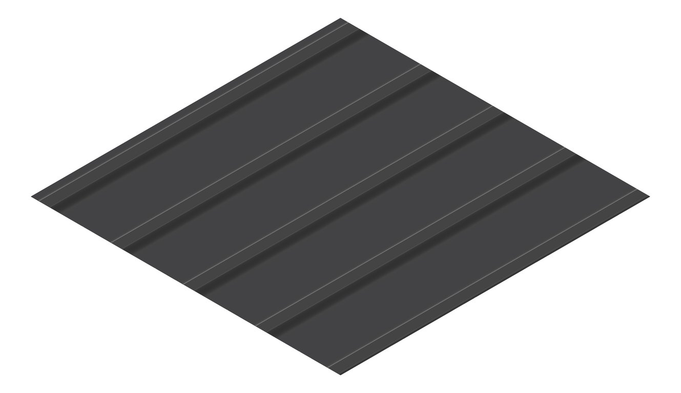 3D Presentation Image of Metal SheetCladding Lysaght KlipLok700HiStrength MonumentMatt