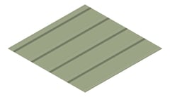 3D Presentation Image of Metal SheetCladding Lysaght KlipLok700HiStrength PaleEucalypt