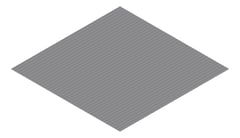 3D Presentation Image of Metal SheetCladding Lysaght MiniOrb BasaltMatt