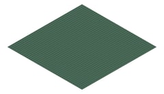 3D Presentation Image of Metal SheetCladding Lysaght MiniOrb CottageGreen