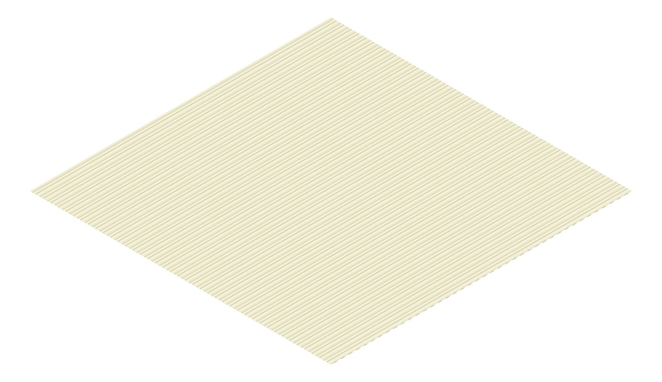 3D Presentation Image of Metal SheetCladding Lysaght MiniOrb EveningHaze