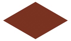 3D Presentation Image of Metal SheetCladding Lysaght MiniOrb ManorRed