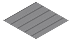3D Presentation Image of Metal SheetCladding Lysaght MultiClad Basalt