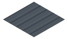 3D Presentation Image of Metal SheetCladding Lysaght MultiClad Celestian