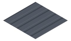 3D Presentation Image of Metal SheetCladding Lysaght MultiClad Ironstone