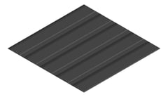 3D Presentation Image of Metal SheetCladding Lysaght MultiClad MonumentMatt