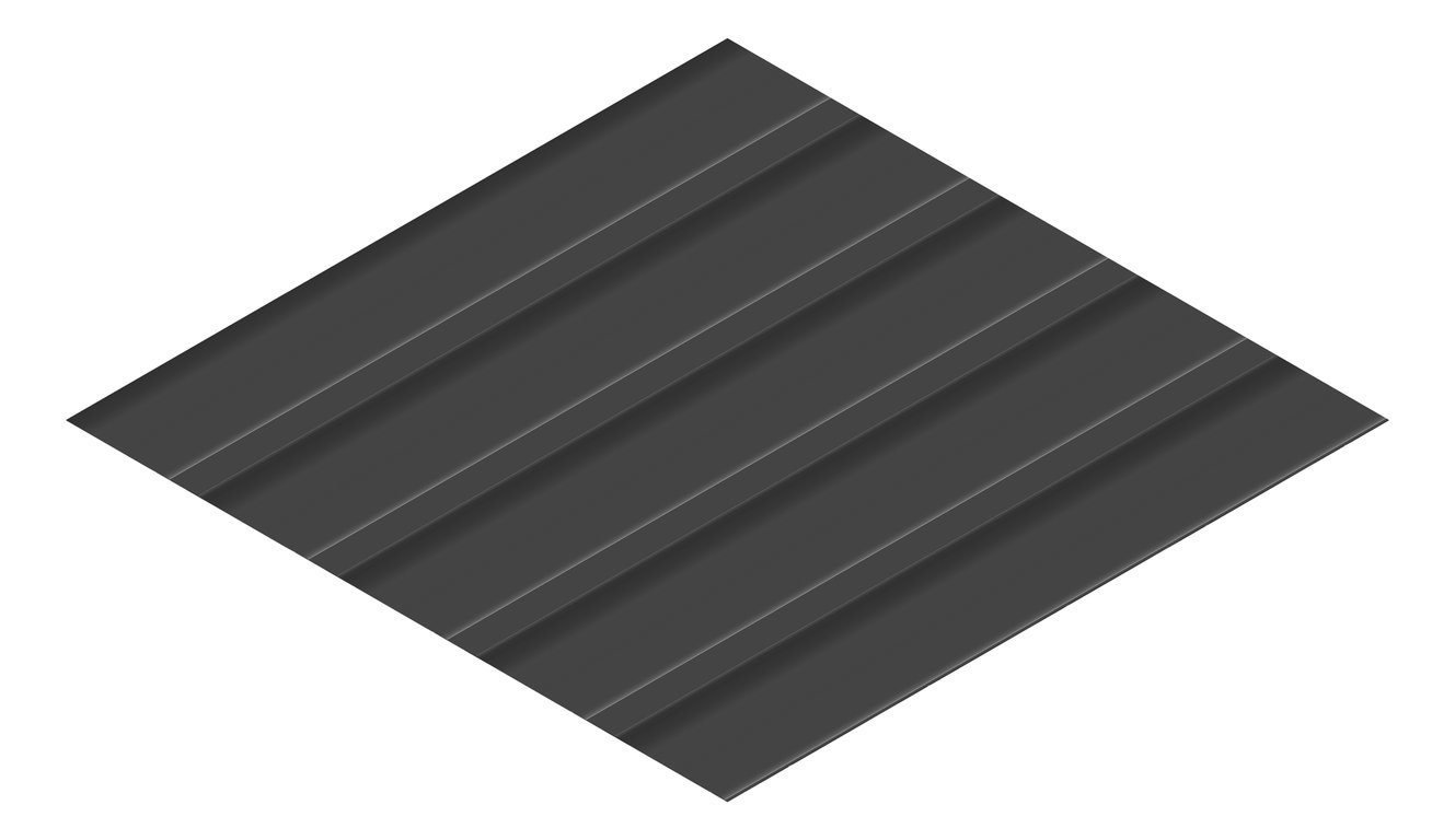 3D Presentation Image of Metal SheetCladding Lysaght MultiClad MonumentMatt