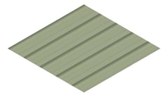 3D Presentation Image of Metal SheetCladding Lysaght MultiClad PaleEucalypt