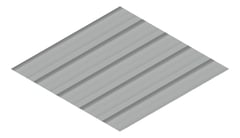 3D Presentation Image of Metal SheetCladding Lysaght MultiClad Windspray