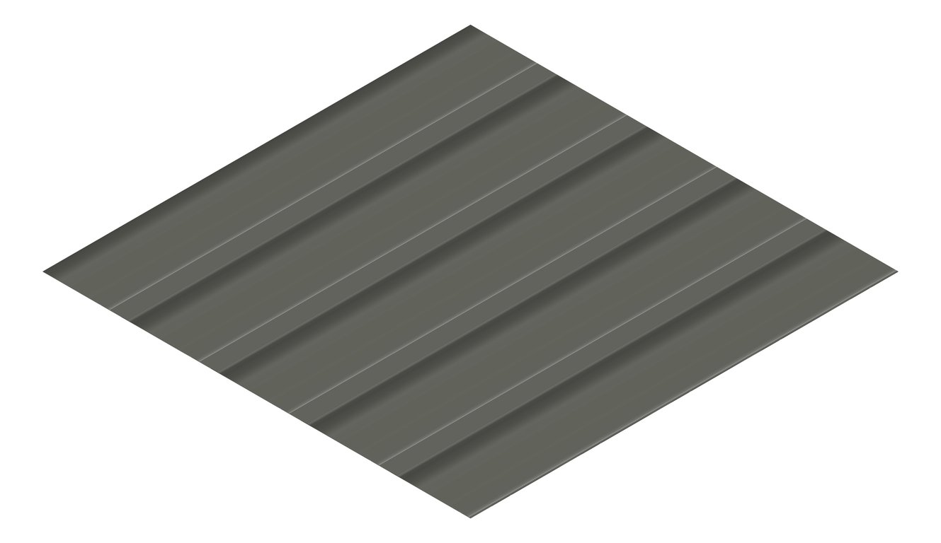 3D Presentation Image of Metal SheetCladding Lysaght MultiClad WoodlandGrey