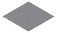 3D Presentation Image of Metal SheetCladding Lysaght PanelRib BasaltMatt