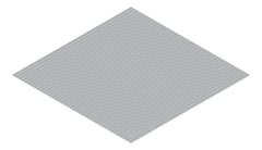 3D Presentation Image of Metal SheetCladding Lysaght PanelRib BluegumMatt