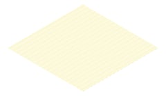 3D Presentation Image of Metal SheetCladding Lysaght PanelRib ClassicCream