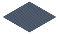 3D Presentation Image of Metal SheetCladding Lysaght PanelRib DeepOcean