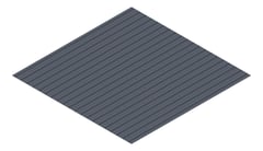 3D Presentation Image of Metal SheetCladding Lysaght PanelRib Ironstone