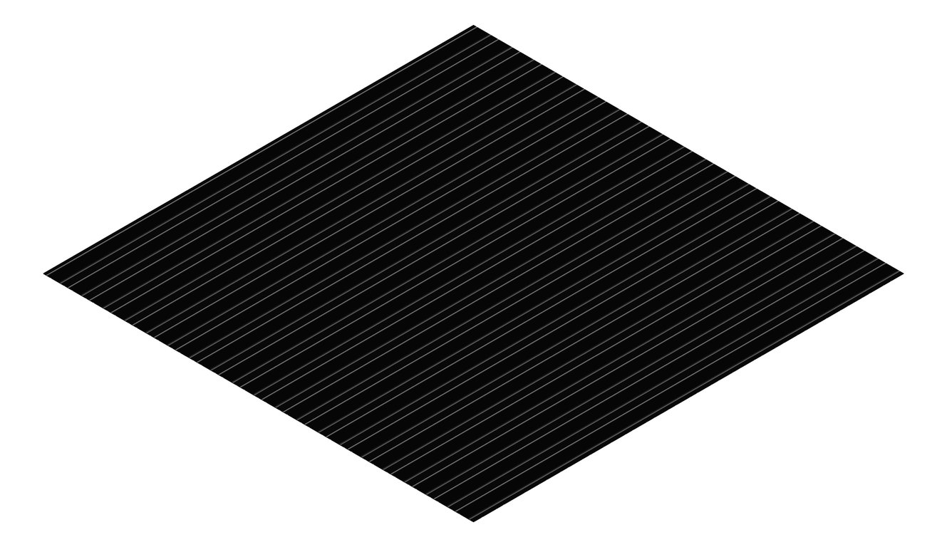 3D Presentation Image of Metal SheetCladding Lysaght PanelRib NightSky