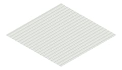 3D Presentation Image of Metal SheetCladding Lysaght PanelRib ShaleGreyMatt