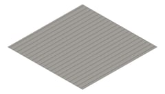 3D Presentation Image of Metal SheetCladding Lysaght PanelRib Wallaby