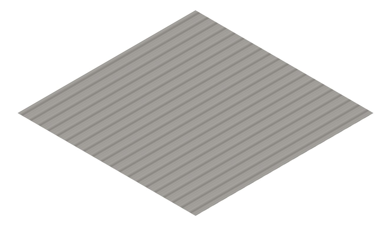 3D Presentation Image of Metal SheetCladding Lysaght PanelRib Wallaby