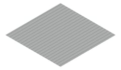 3D Presentation Image of Metal SheetCladding Lysaght PanelRib Windspray