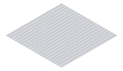 3D Presentation Image of Metal SheetCladding Lysaght PanelRib ZincalumeSteel