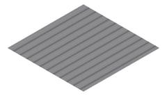 3D Presentation Image of Metal SheetCladding Lysaght SpanDek BasaltMatt