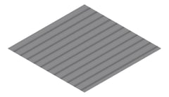 3D Presentation Image of Metal SheetCladding Lysaght SpanDek Basalt