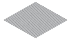 3D Presentation Image of Metal SheetCladding Lysaght SpanDek BluegumMatt