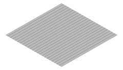 3D Presentation Image of Metal SheetCladding Lysaght SpanDek Bluegum