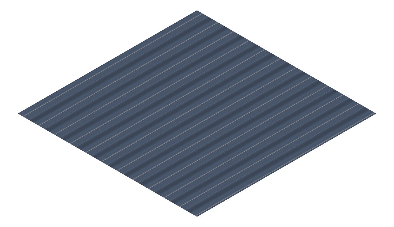 3D Presentation Image of Metal SheetCladding Lysaght SpanDek DeepOcean