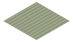 3D Presentation Image of Metal SheetCladding Lysaght SpanDek PaleEucalypt