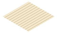 3D Presentation Image of Metal SheetCladding Lysaght SpanDek Paperbark