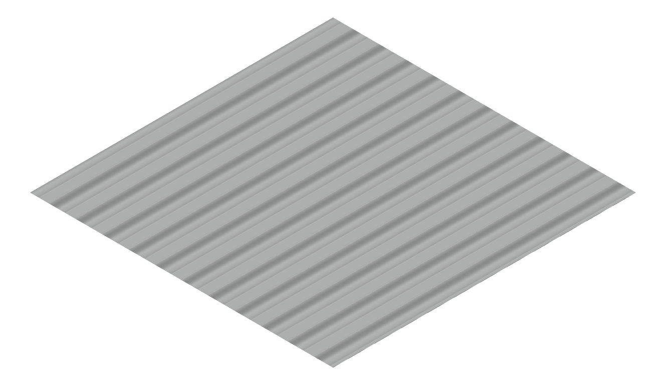 3D Presentation Image of Metal SheetCladding Lysaght SpanDek Windspray