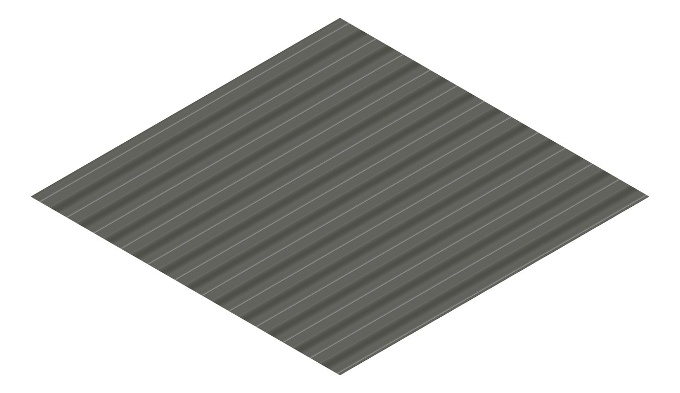 3D Presentation Image of Metal SheetCladding Lysaght SpanDek WoodlandGrey