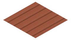 3D Presentation Image of Metal SheetCladding Lysaght TrimDek Aries