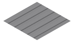 3D Presentation Image of Metal SheetCladding Lysaght TrimDek Basalt