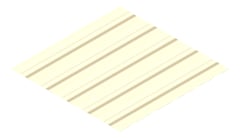 3D Presentation Image of Metal SheetCladding Lysaght TrimDek ClassicCream