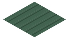 3D Presentation Image of Metal SheetCladding Lysaght TrimDek CottageGreen