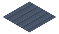 3D Presentation Image of Metal SheetCladding Lysaght TrimDek DeepOcean