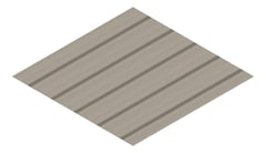 3D Presentation Image of Metal SheetCladding Lysaght TrimDek Gully